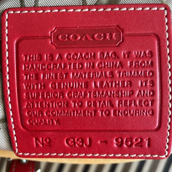 Vintage Coach Hamptons Tartan Wool Plaid & Suede carryall 9521 W/ COIN PURSE - Picture 12 of 15